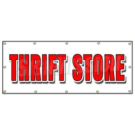 THRIFT STORE BANNER SIGN clothing furniture household clothes appliance -  SIGNMISSION, B-120 Thrift Store